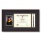 ArtToFrames 8.5x11 inch Diploma Frame with 4x6 Inch Image Opening and Tassel Opening - Framed with Black and Gold Mats, Comes with Regular Acrylic and Sawtooth Hanger for Wall Hanging (DIT-8.5x11)